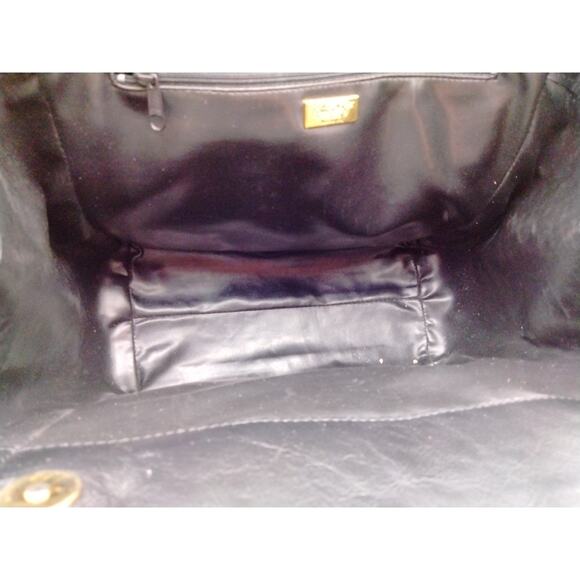 Retta Wolff Vintage Croc Embossed Leather Bag-Made in Italy Dark Brown Dust Bag - Picture 16 of 16